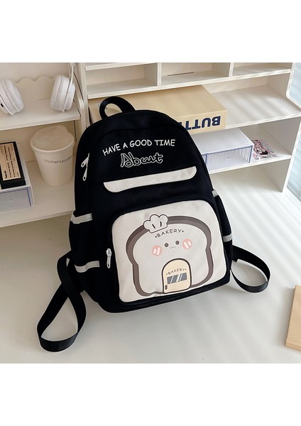 Çocuk Sırt Çantası, Seyahat Çantası, Kızın Hafif Çantası, Ilkokul Öğrencisinin Küçük Okul Çantası Siyah (Yurt Dışından)