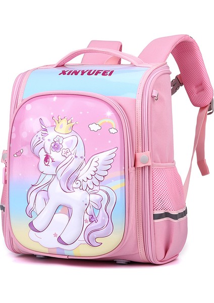 2024YENI Öğrenci Okul Çantası, Hafif, Büyük Kapasiteli, Hepsi Bir Arada, Aşınmaya Dayanıklı Çocuk Sırt Çantası1-6seviye Pembe (Yurt Dışından)