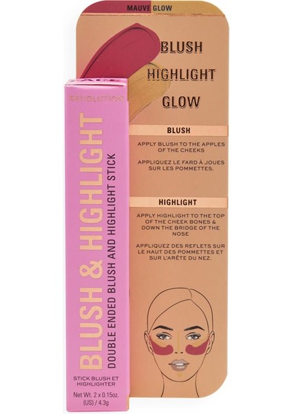 Allık & Aydınlatıcı Stick Mauve Glow