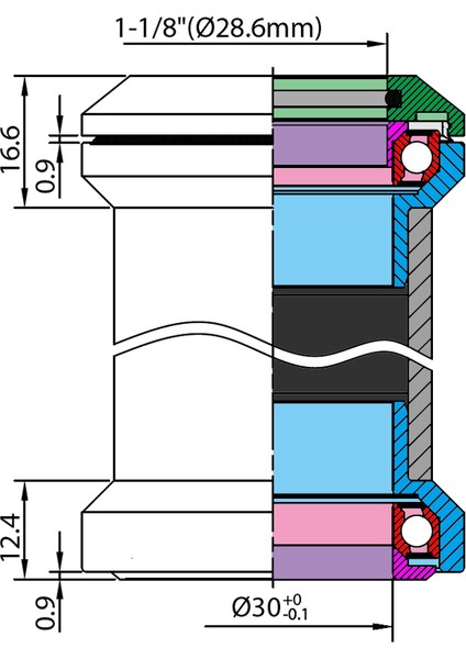 Gümüş Tarzı Neco Kulaklık Dişsiz Ec Rulman Kulaklık Harici Fincan Yol Bisikleti Dağ Bisikleti Siyah Gümüş Beyaz (Yurt Dışından) modelleri
