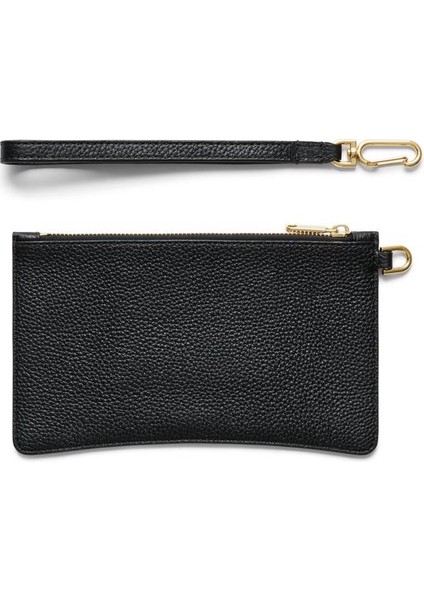 Wristlet Pebbled Leather