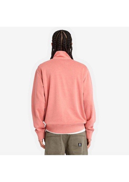 Merrymack River Garment Dye 1/4 Fermuarlı Erkek Sweatshirt Hot Sauce modelleri