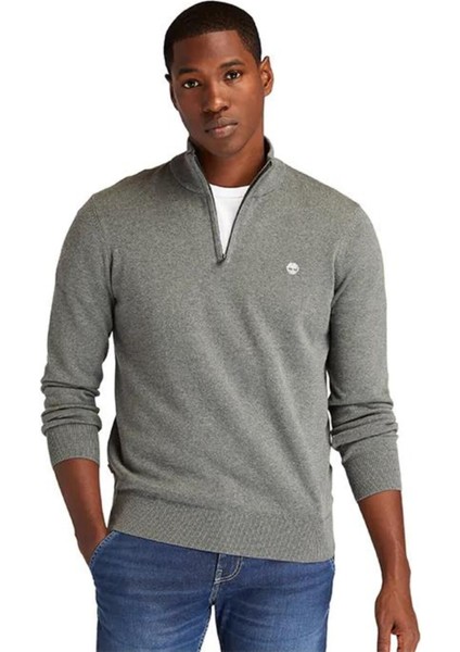 Cotton Yd 1/4 Zip Sweater TB0A2BMXU141