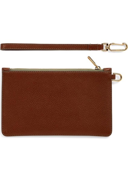 Wristlet Pebbled Leather