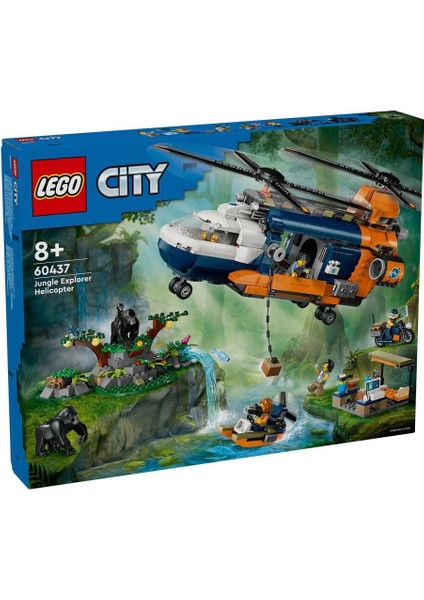 60437 LEGO City Orman Kaşifinin Helikopteri Kamp Yerinde 881 Parça +8 Yaş