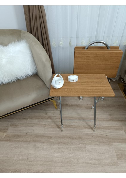 Çanta Zigon Sehpa, 4'lü Sehpa, Zigon Sehpa, Servis Sehpası, Mdf Mebran Sehpa, Katlanır Sehpa, Krom indirimleri