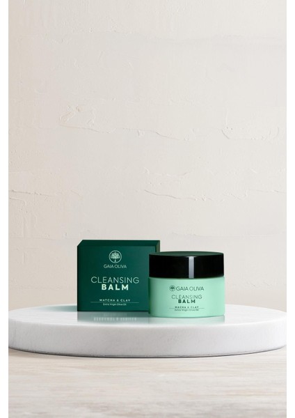 Matcha Tozu, Kil ve Zeytinyağlı Temizleyici Balm 50 ml