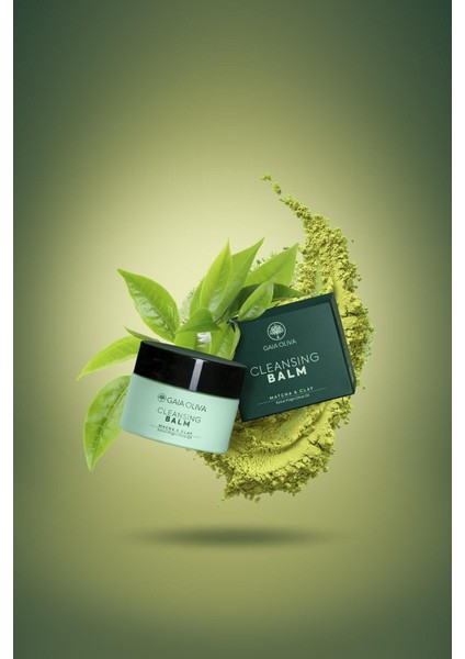 Matcha Tozu, Kil ve Zeytinyağlı Temizleyici Balm 50 ml