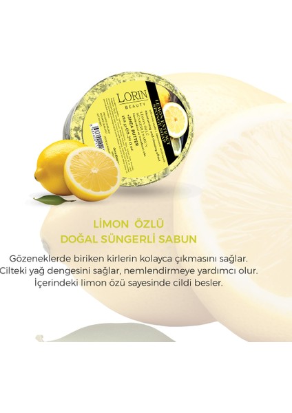 Lorin Limon Özlü Doğal Süngerli Sabun fiyatları