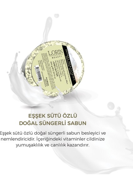 Lorin Eşşek Sütü Özlü Doğal Süngerli Sabun fiyatları