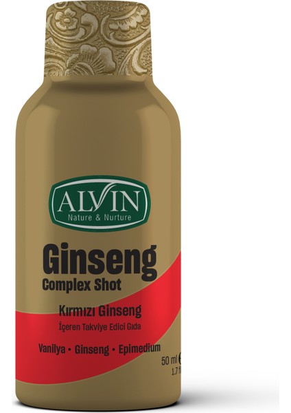 Ginseng Komplex Shot Kırmızı Ginseng Içeren Takviye Edici Gıda, 50 ml