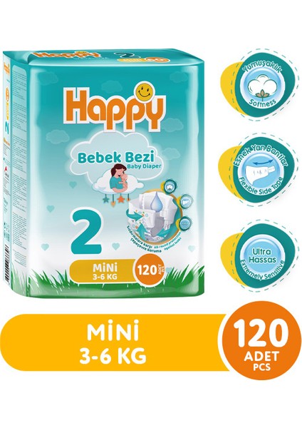 Bebek Bezi Mini 2 No 60 Lı x 2 Adet