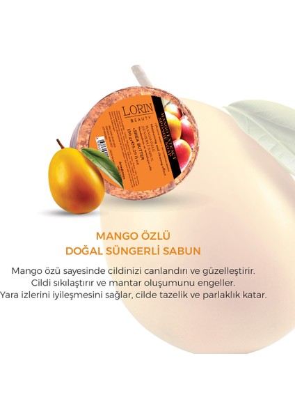 Lorin Mango Özlü Doğal Süngerli Sabun modelleri