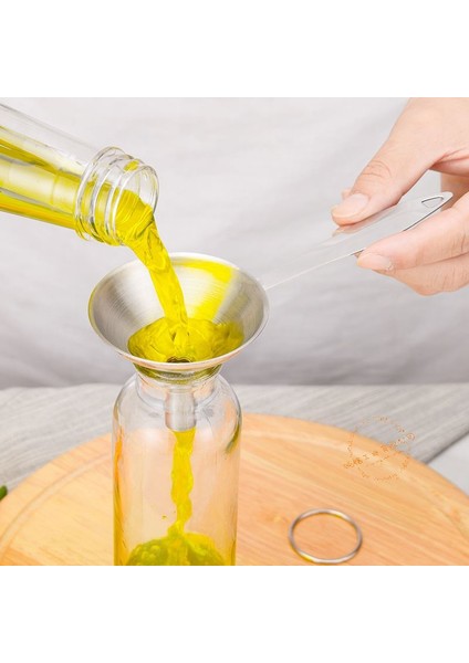 Paslanmaz Çelik 3 Parça Yağ Meşrubat Şarap Meyve Suyu Hunisi CIN713 modelleri