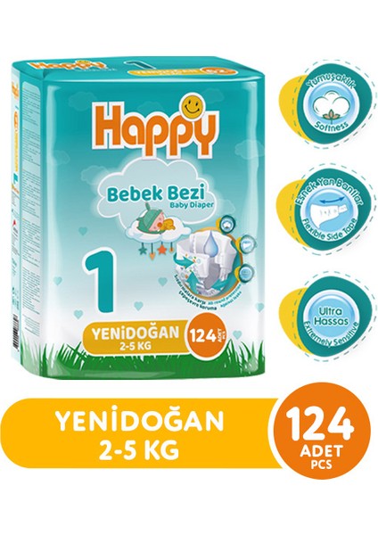 Bebek Bezi Yenidoğan 1 No 62 Li x 2 Adet