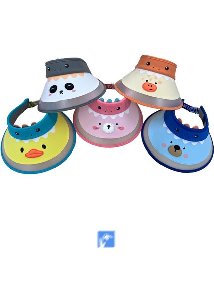Çocuklar Için Sevimli Hayvanlar Ayarlanabilir Güneş Şapkası ( 3-9 Yaş ) ( Size 50-55 cm ) modelleri