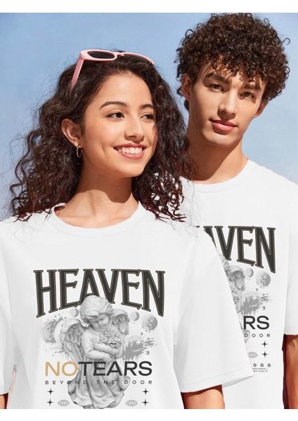 Sevgili Çift Kombini Tişört-Şort Forevercool Baskılı Oversize Beyaz fiyatları