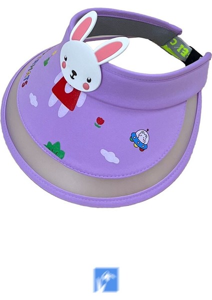 Çocuklar Için Sevimli Hayvanlar Ayarlanabilir Güneş Şapkası ( 3-9 Yaş ) ( Size 50-55 cm )