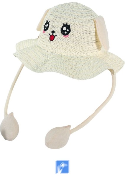 Çocuklar Için Yüksek Kalite, Sevimli, Yaz Hasır Şapka ( 3-9 Yaş ) ( Içinde Daraltma Ipi Mevcuttur )