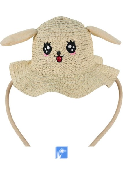 Çocuklar Için Yüksek Kalite, Sevimli, Yaz Hasır Şapka ( 3-9 Yaş ) ( Içinde Daraltma Ipi Mevcuttur ) modelleri