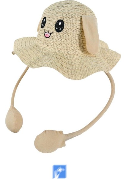Çocuklar Için Yüksek Kalite, Sevimli, Yaz Hasır Şapka ( 3-9 Yaş ) ( Içinde Daraltma Ipi Mevcuttur )