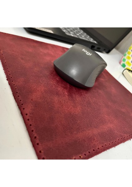 Hakiki Deri Mausepad, 20*20CM Crazy Gerçek Deri Mouse Pad, 1 Adet Oyuncu Gamepad