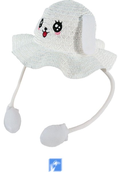 Çocuklar Için Yüksek Kalite, Sevimli, Yaz Hasır Şapka ( 3-9 Yaş ) ( Içinde Daraltma Ipi Mevcuttur )