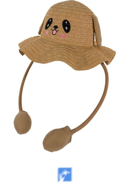 Çocuklar Için Yüksek Kalite, Sevimli, Yaz Hasır Şapka ( 3-9 Yaş ) ( Içinde Daraltma Ipi Mevcuttur )