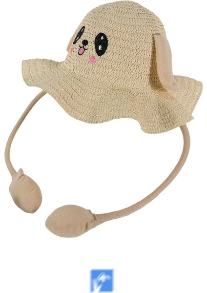 Çocuklar Için Yüksek Kalite, Sevimli, Yaz Hasır Şapka ( 3-9 Yaş ) ( Içinde Daraltma Ipi Mevcuttur )