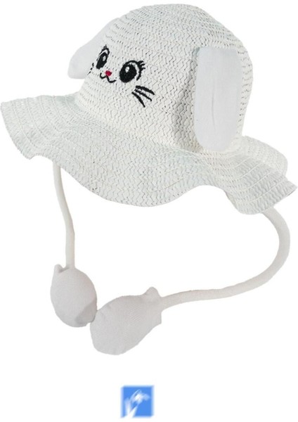 Çocuklar Için Yüksek Kalite, Sevimli, Yaz Hasır Şapka ( 3-9 Yaş ) ( Içinde Daraltma Ipi Mevcuttur )