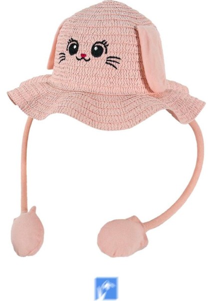 Çocuklar Için Yüksek Kalite, Sevimli, Yaz Hasır Şapka ( 3-9 Yaş ) ( Içinde Daraltma Ipi Mevcuttur )