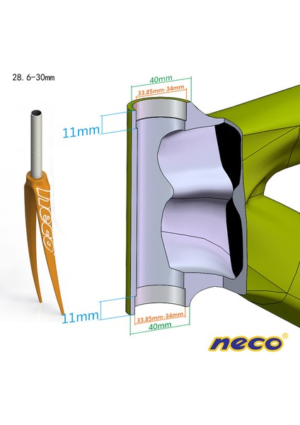 Gümüş Tarzı Neco Bisiklet Kulaklık Dişsiz Harici Cu ''düz Çatal Yol Bisikleti Rulman Fixie Dişli Kulaklık (Yurt Dışından) fırsatları