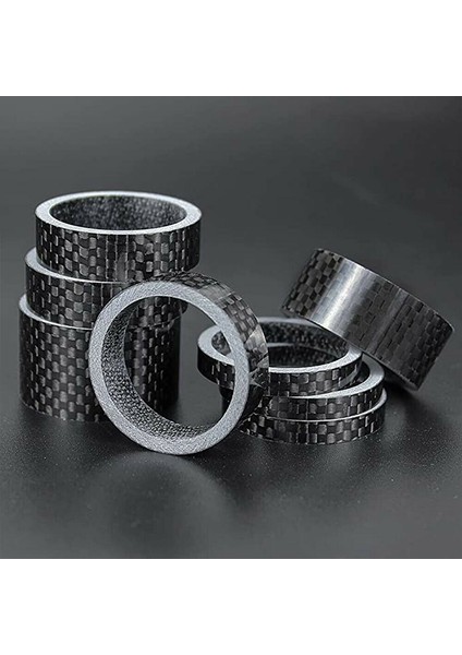 11PC Tarzı Et Karbon Fiber Bisiklet Yıkayıcı mm Kulaklık Kök Yıkayıcı Spacer "ön Çatal Yol Bisikleti Aksesuarları (Yurt Dışından)