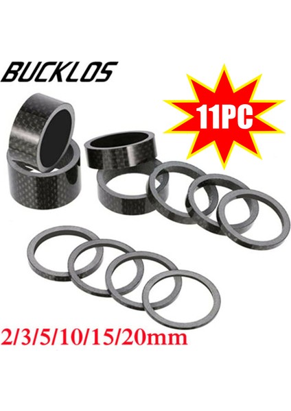 11PC Tarzı Et Karbon Fiber Bisiklet Yıkayıcı mm Kulaklık Kök Yıkayıcı Spacer "ön Çatal Yol Bisikleti Aksesuarları (Yurt Dışından) indirimleri