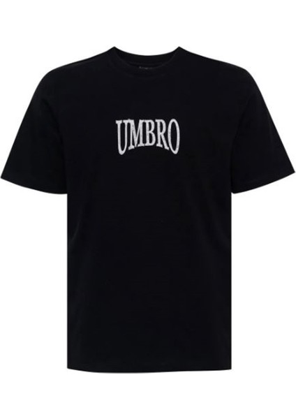 Erkek Siyah Oversize T-Shirt Pamuklu Süprem Umbro Shot Tee FF-0151