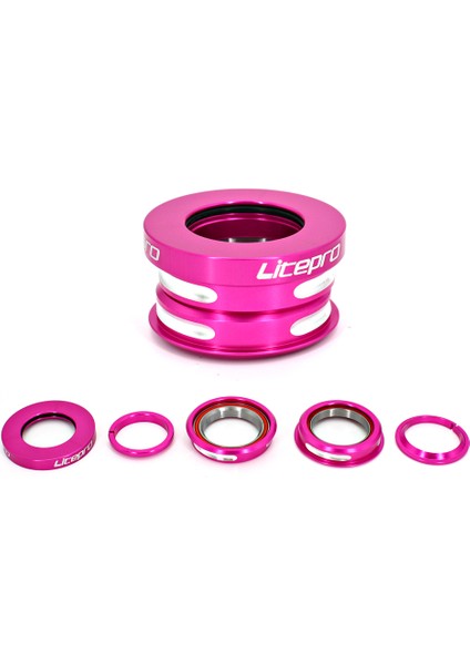 Pengfu Shop Gümüş Tarzı Litepro Katlanır Bisiklet Kulaklık Bmx 44MM Entegre Direksiyon Çatal Rulman Bisiklet Basın Kutusu Sütun Bisiklet Bardak (Yurt Dışından)