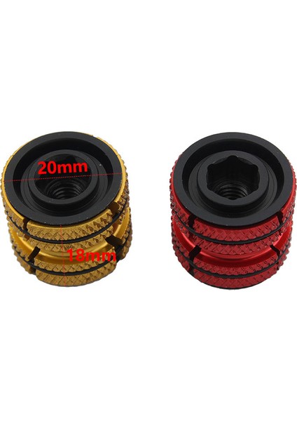 Kırmızı Stil Bisiklet Kulaklıkları Şişme Asılı Ultra Hafif Alüminyum Alaşımlı Anot C 10G Karbon Fiber Ön Çatal Başlı Kase Vida Vida Somunu (Yurt Dışından)