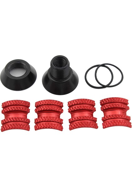 Kırmızı Stil Bisiklet Kulaklıkları Şişme Asılı Ultra Hafif Alüminyum Alaşımlı Anot C 10G Karbon Fiber Ön Çatal Başlı Kase Vida Vida Somunu (Yurt Dışından)