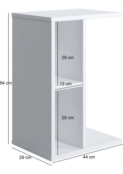 Raflı Yan Sehpa Koltuk Sehpası C Sehpa Zigon Sehpa Servis sehpası