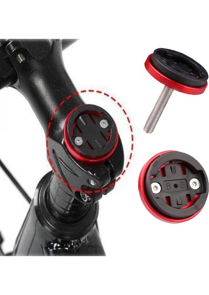 Siyah Stil Mtb Bisiklet Kod Tablosu Tabanı Bilgisayar Tutucu Kök Üst Kapağı Bisiklet Kronometre Gps Kilometre Montaj Braketi Garming Bryton Cateye (Yurt Dışından)