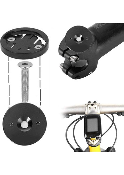 Siyah Stil Mtb Bisiklet Kod Tablosu Tabanı Bilgisayar Tutucu Kök Üst Kapağı Bisiklet Kronometre Gps Kilometre Montaj Braketi Garming Bryton Cateye (Yurt Dışından)