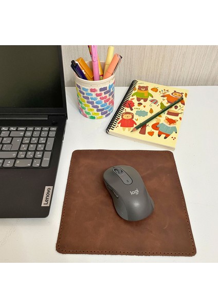 Hakiki Deri Mausepad, 20*20CM Crazy Gerçek Deri Mouse Pad, 1 Adet Oyuncu Gamepad