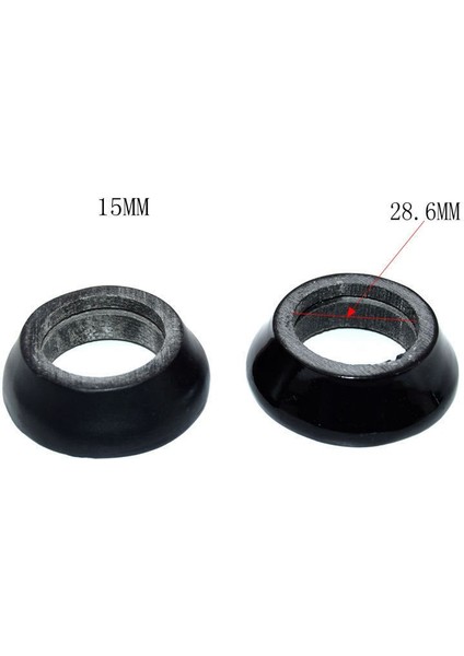 10MM Tarzı Hiçbir Logo Siyah Boya Karbon Fiber Kulaklık Yıkama Konik Spacer Dağ Yol Bisikleti Kulaklık Kök Kapak Paspayı (Yurt Dışından) modelleri