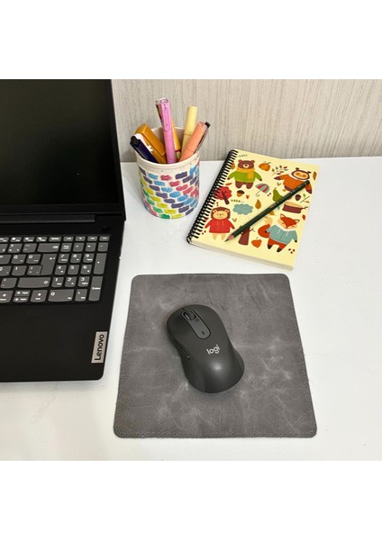 Hakiki Deri Mausepad, 20*20CM Crazy Gerçek Deri Mouse Pad, 1 Adet Oyuncu Gamepad