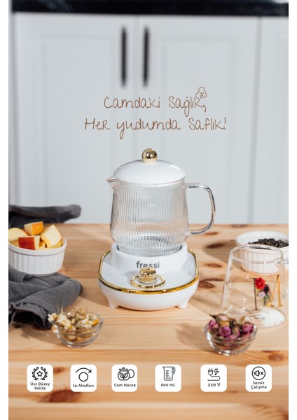 YSB-GC03 Venice Beyaz Kettle