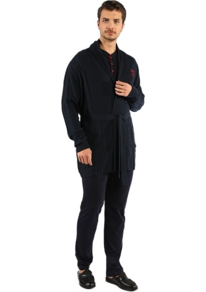 Erkek Lacivert Triko Röpteşambır Takım 224025