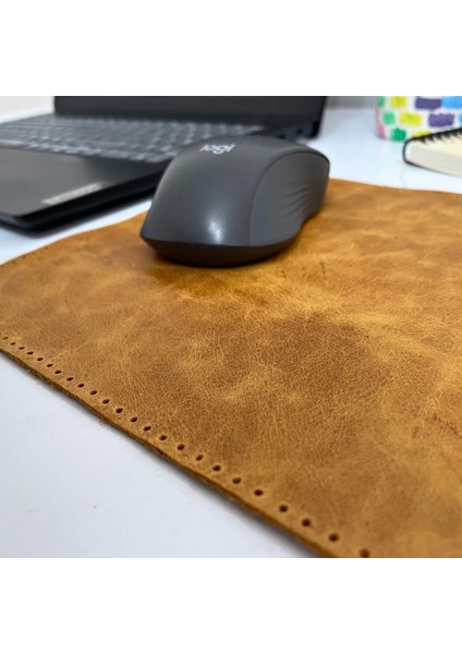 Hakiki Deri Mausepad, 20*20CM Crazy Gerçek Deri Mouse Pad, 1 Adet Oyuncu Gamepad