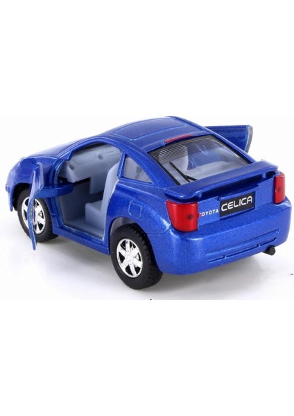 10 Cm. Çek Bırak Mavi Toyota Celica Diecast Araba