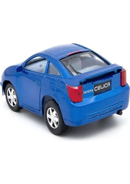 10 Cm. Çek Bırak Mavi Toyota Celica Diecast Araba