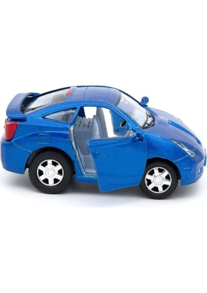 10 Cm. Çek Bırak Mavi Toyota Celica Diecast Araba